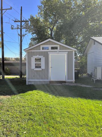 Storage shed and yard